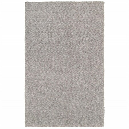 Palacedesigns Modern Shaggy Soft Gray Indoor Area Rug - Gray - 5 x 7 ft. PA3093250